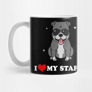 I Love My Staffy Mug